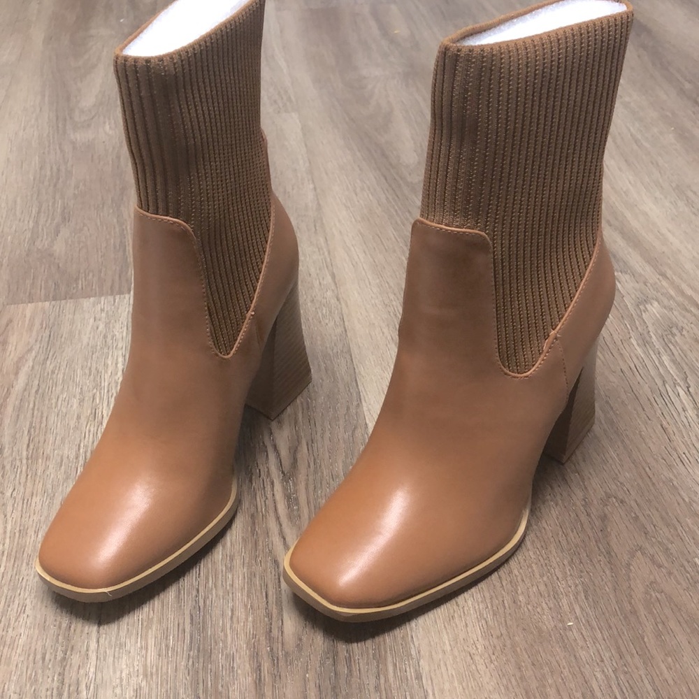 *NEW* Coutgo Womens Square Toe Ankle Boots size 5